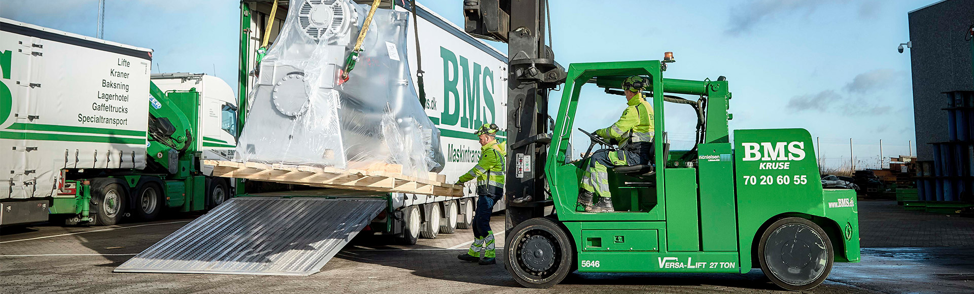 LPG forklift truck at BMS goes electric